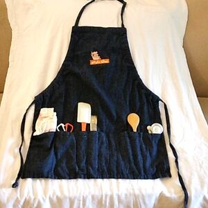 Playful chef apron for kids. Can be a costume